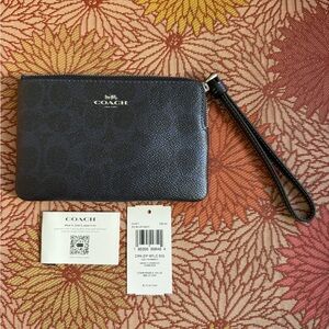 Coach Navy Wristlet